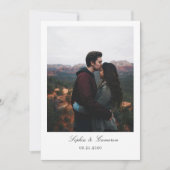 Einfaches modernes Collage-Minimal-Foto einzigarti Save The Date (Vorderseite)