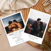 Einfaches modernes Collage-Minimal-Foto einzigarti Save The Date