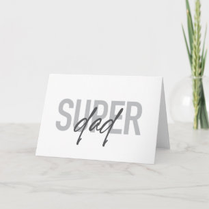 Einfaches, modernes, cooles Design Super Vater Karte