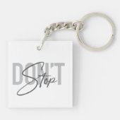 Einfaches, modernes, cooles, urbanes Design macht  Schlüsselanhänger (Rückseite)