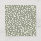 Einfaches, modernes Design für Ihr Logo Quadratische Visitenkarte (Rückseite)