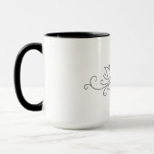 Einfaches modernes Design mit floralem Design Tasse (Links)