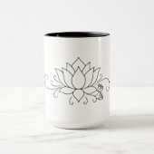 Einfaches modernes Design mit floralem Design Tasse (Zentrum)