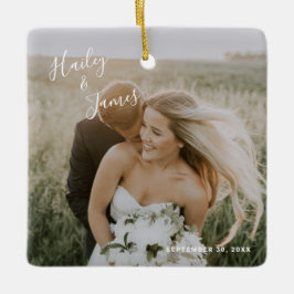 Einfaches modernes elegantes Foto neu Keramikornament