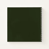 Einfaches modernes elegantes Gästebuch für Hochzei Notizblock (Rückseite)