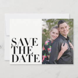Einfaches modernes elegantes Minimalistisches Foto Save The Date