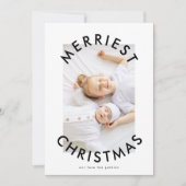 Einfaches modernes, feines Weihnachtsgeschenk - Fo Feiertagskarte (Vorderseite)