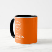 Einfaches, modernes Firmenlogo | Orange Tasse (Vorderseite Links)