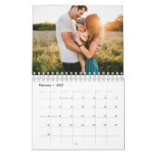 Einfaches, modernes Foto 2024 Kalender (Feb 2027)