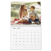Einfaches, modernes Foto 2024 Kalender (Mär 2026)