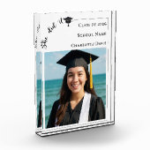 Einfaches modernes Foto-Absolvent Fotoblock (Links)