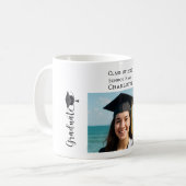 Einfaches modernes Foto Absolvent Kaffeetasse (Vorderseite Links)