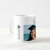 Einfaches modernes Foto Absolvent Kaffeetasse (Vorderseite Links)