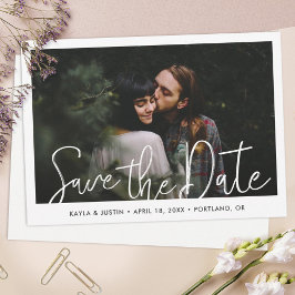 Einfaches modernes Foto beim Hochzeitsstichtag spe Save The Date