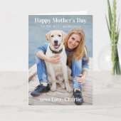 Einfaches, modernes Foto Feiertagskarte (Vorderseite)