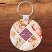 Einfaches, modernes Foto für die Muttersprache Schlüsselanhänger (Vorderseite)