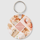 Einfaches, modernes Foto für die Muttersprache Schlüsselanhänger (Vorderseite)