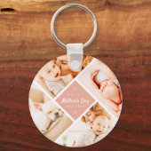 Einfaches, modernes Foto für die Muttersprache Schlüsselanhänger (Vorderseite)