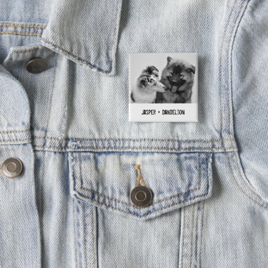 Einfaches, modernes Foto für Haustiere oder Person Button (Beispiel)