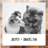 Einfaches, modernes Foto für Haustiere oder Person Fensteraufkleber (Blatt 2)