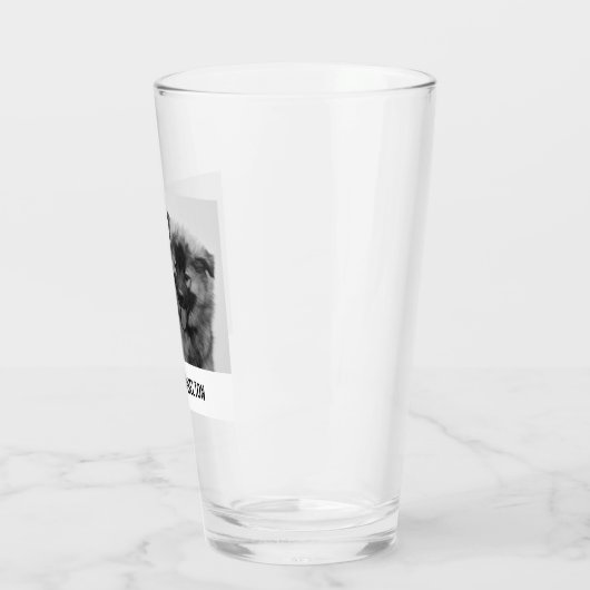 Einfaches, modernes Foto für Haustiere oder Person Glas (Links)