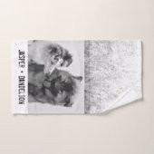 Einfaches, modernes Foto für Haustiere oder Person Handtuch (Handtuch)