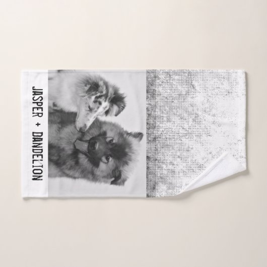 Einfaches, modernes Foto für Haustiere oder Person Handtuch (Handtuch)