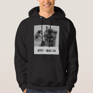 Einfaches, modernes Foto für Haustiere oder Person Hoodie