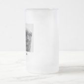 Einfaches, modernes Foto für Haustiere oder Person Mattglas Bierglas (Mittel)