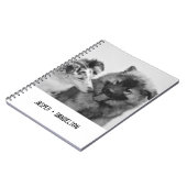 Einfaches, modernes Foto für Haustiere oder Person Notizblock (Linke Seite)