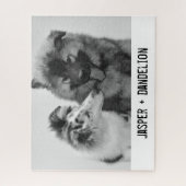 Einfaches, modernes Foto für Haustiere oder Person Puzzle (Vertikal)