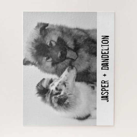Einfaches, modernes Foto für Haustiere oder Person Puzzle (Vertikal)