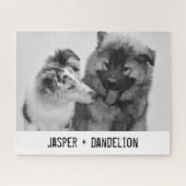 Einfaches, modernes Foto für Haustiere oder Person Puzzle (Horizontal)