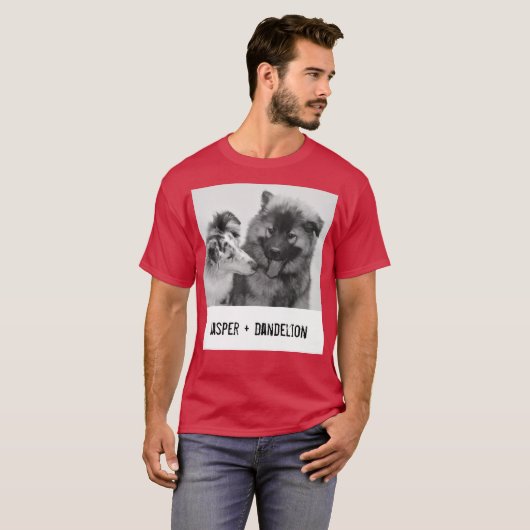 Einfaches, modernes Foto für Haustiere oder Person T-Shirt (Vorne ganz)