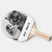 Einfaches, modernes Foto für Haustiere oder Person Tischtennis Schläger (Seitenansicht)