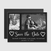 Einfaches, modernes Foto für Hochzeitsfotos gerett Magneteinladung (Vorne/Hinten)