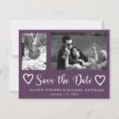 Einfaches, modernes Foto für Hochzeitsfotos gerett Magneteinladung (Vorderseite)