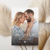 Einfaches modernes Foto Hochzeit rettet das Datum Save The Date
