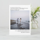 Einfaches modernes Foto Minimalistische Symmetrie  Einladung (Stehend Vorderseite)