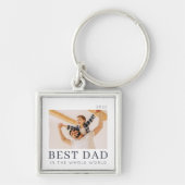 Einfaches, modernes Foto mit individueller Note Schlüsselanhänger (Vorne)