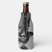 Einfaches, modernes Foto mit Möwen auf der Statue Flaschenkühler (Flasche Rückseite)