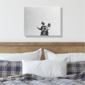 Einfaches, modernes Foto mit Möwen auf der Statue Leinwanddruck (Insitu (Schlafzimmer))