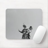 Einfaches, modernes Foto mit Möwen auf der Statue Mousepad (Mit Mouse)
