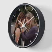 Einfaches modernes Foto mit Schwarz/Weiß-Farbe Uhr (Winkel)