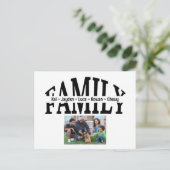 Einfaches, modernes Foto Postkarte (Stehend Vorderseite)