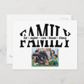 Einfaches, modernes Foto Postkarte (Vorne/Hinten)