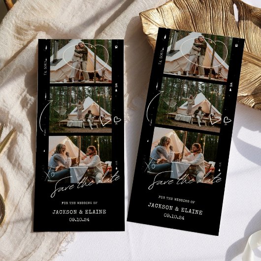 Einfaches, modernes Foto Save The Date