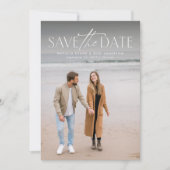 Einfaches, modernes Foto Save The Date (Vorderseite)