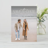 Einfaches, modernes Foto Save The Date (Stehend Vorderseite)