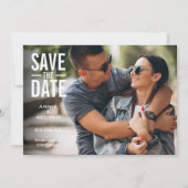 Einfaches modernes Foto Save The Date (Vorderseite)